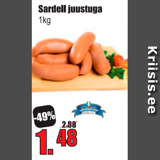 Allahindlus - Sardell juustuga 1 kg