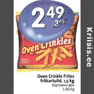 Allahindlus - Olen Crinkle Frites friikartulid, 1,5 kg