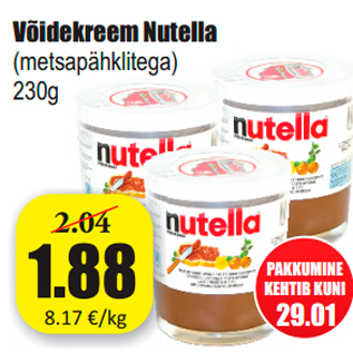 Allahindlus - Võidekreem Nutella