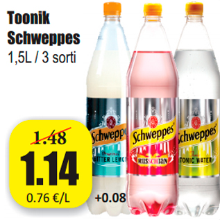 Allahindlus - Toonik Schweppes