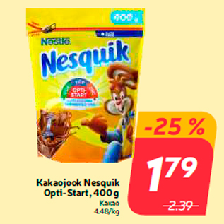 Allahindlus - Kakaojook Nesquik Opti-Start, 400 g