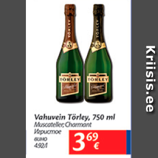 Allahindlus - Vahuvein Törley, 750 ml