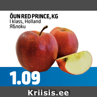 Allahindlus - ÕUN RED PRINCE, KG