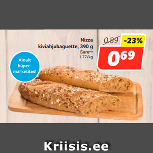 Allahindlus - Nizza kiviahjubaguette, 390 g