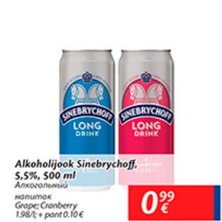 Allahindlus - Alkohoolijook Sinebrychoff