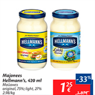 Allahindlus - Majonees Hellman`s, 420 g