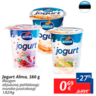 Allahindlus - Jogurt Alma, 380 g