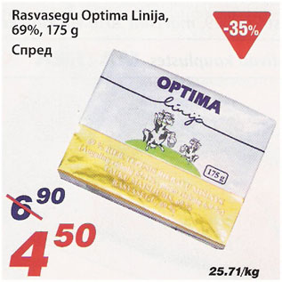 Allahindlus - Rasvasegu Optima Linija