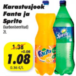 Allahindlus - Karastusjook Fanta ja Sprite 2l