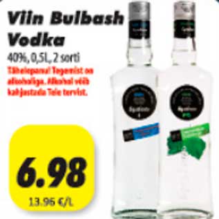 Allahindlus - Viin Bulbash Vodka 40%, 0,5l, 2sorti