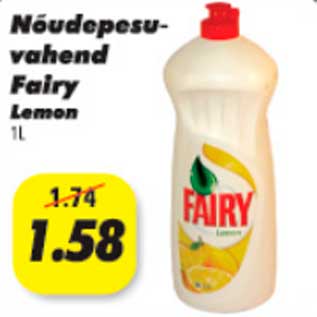 Allahindlus - Nõudepesuvahend Fairy Lemon 1l