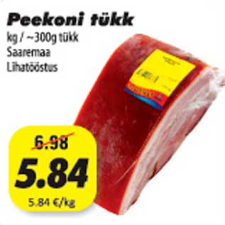 Allahindlus - Peekoni tükk kg/-300g tükk Saaremaa