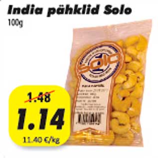 Allahindlus - India pähklid Solo 100g