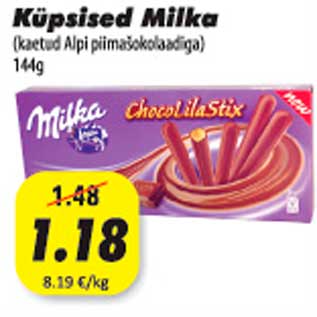 Allahindlus - Küpsised Milka 144g