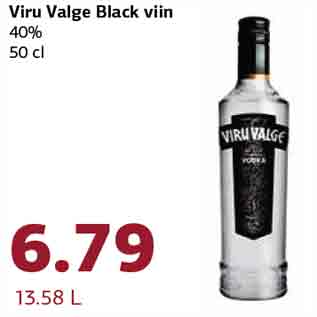 Allahindlus - Viru Valge Black viin 40% 50 cl