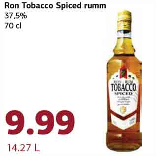 Allahindlus - Ron Tobacco Spiced rumm 37,5% 70 cl