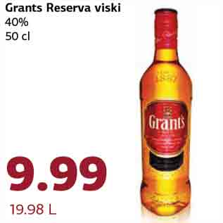 Allahindlus - Grants Reserva viski 40% 50 cl