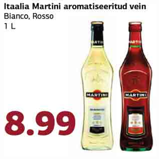 Allahindlus - Itaalia Martini aromatiseeritud vein Bianco, Rosso 1 L