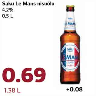 Allahindlus - Saku Le Mans nisuõlu 4,2% 0,5 L