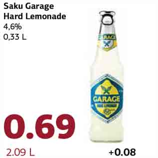 Allahindlus - Saku Garage Hard Lemonade 4,6% 0,33 L