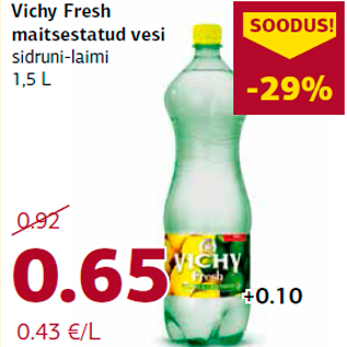 Allahindlus - Vichy Fresh maitsestatud vesi