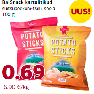 Allahindlus - BalSnack kartulitikud