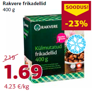 Allahindlus - Rakvere frikadellid 400 g