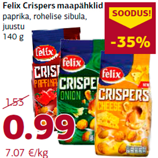 Allahindlus - Felix Crispers maapähklid