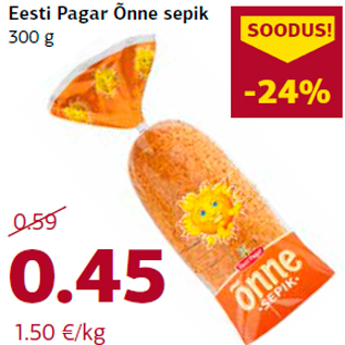 Allahindlus - Eesti Pagar Õnne sepik 300 g