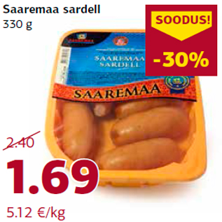 Allahindlus - Saaremaa sardell 330 g