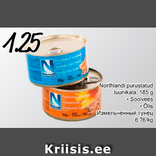 Allahindlus - Northlandi purustatud tuunikala, 485 g