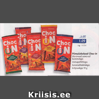 Allahindlus - Piimašokolaad Choc-in