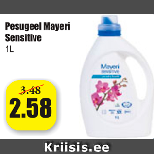 Allahindlus - Pesugeel Mayeri Sensitive 1 l