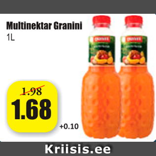 Allahindlus - Multinektar Granini 1 l