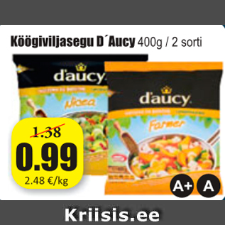 Allahindlus - Köögiviljasegu D´Aucy