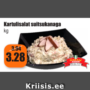 Allahindlus - Kartulisalat suitsukanaga kg