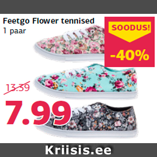 Allahindlus - Feetgo Flower tennised