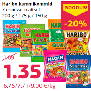 Allahindlus - Haribo kummikommid