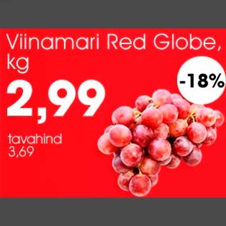 Allahindlus - Viinamari Red Globe, kg