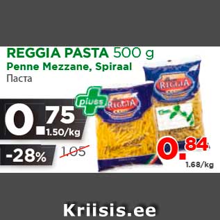 Allahindlus - REGGIA PASTA