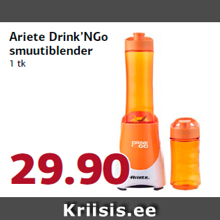 Allahindlus - Ariete Drink’NGo smuutiblender 1 tk