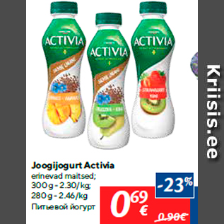 Allahindlus - Joogijogurt Activia