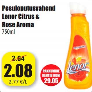 Allahindlus - Pesuloputusvahend Lenor Citrus & Rose Aroma 750ml