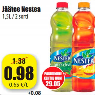 Allahindlus - Jäätee Nestea