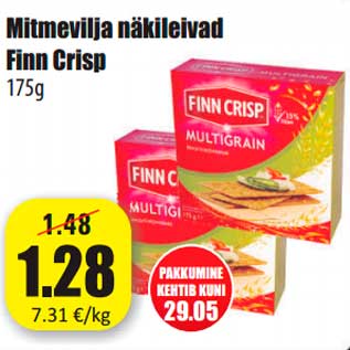 Allahindlus - Mitmevilja näkileivad Finn Crisp 175g