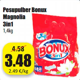 Allahindlus - Pesupulber Bonux Magnolia 3in1