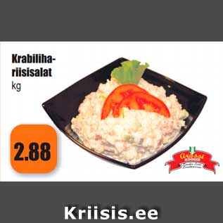 Allahindlus - Krabilihariisisalat, kg