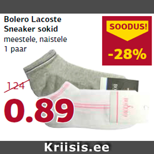 Allahindlus - Bolero Lacoste Sneaker sokid