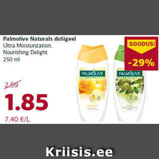 Allahindlus - Palmolive Naturals dušigeel