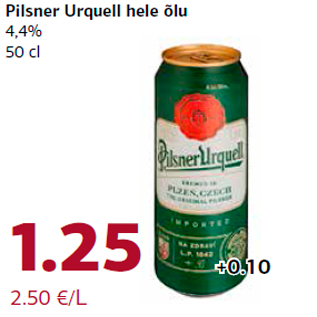 Allahindlus - Pilsner Urquell hele õlu